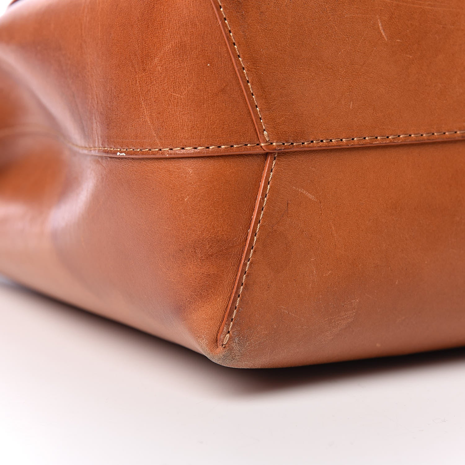 Mansur Gavriel Calfskin Lady Bag Cammello Azzurro 9 of 20