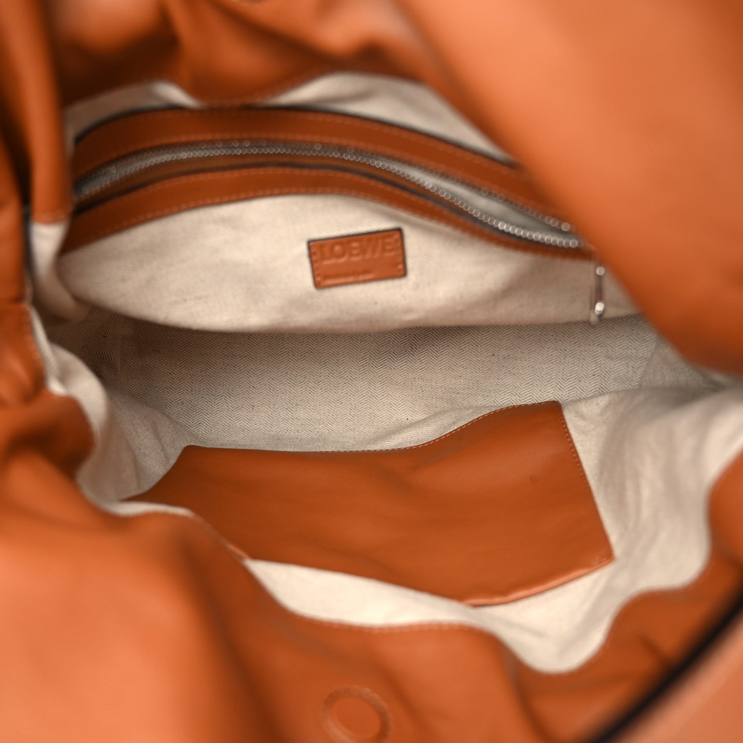 Nappa Calfskin Flamenco Knot Bag Tan