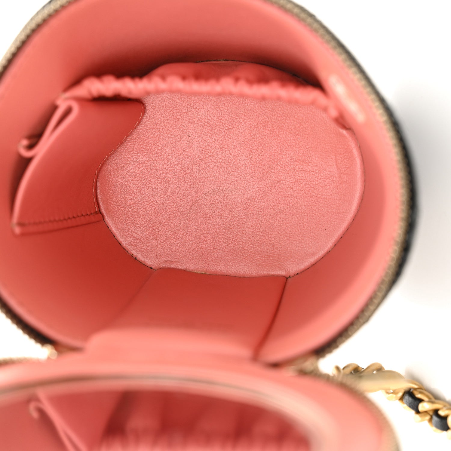Chanel Patent Quilted Afternoon Tea Top Handle Vanity Case With Chain Black 5 of 12