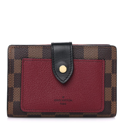 Louis Vuitton Damier Ebene Juliette Wallet Bordeaux Black 1 of 14