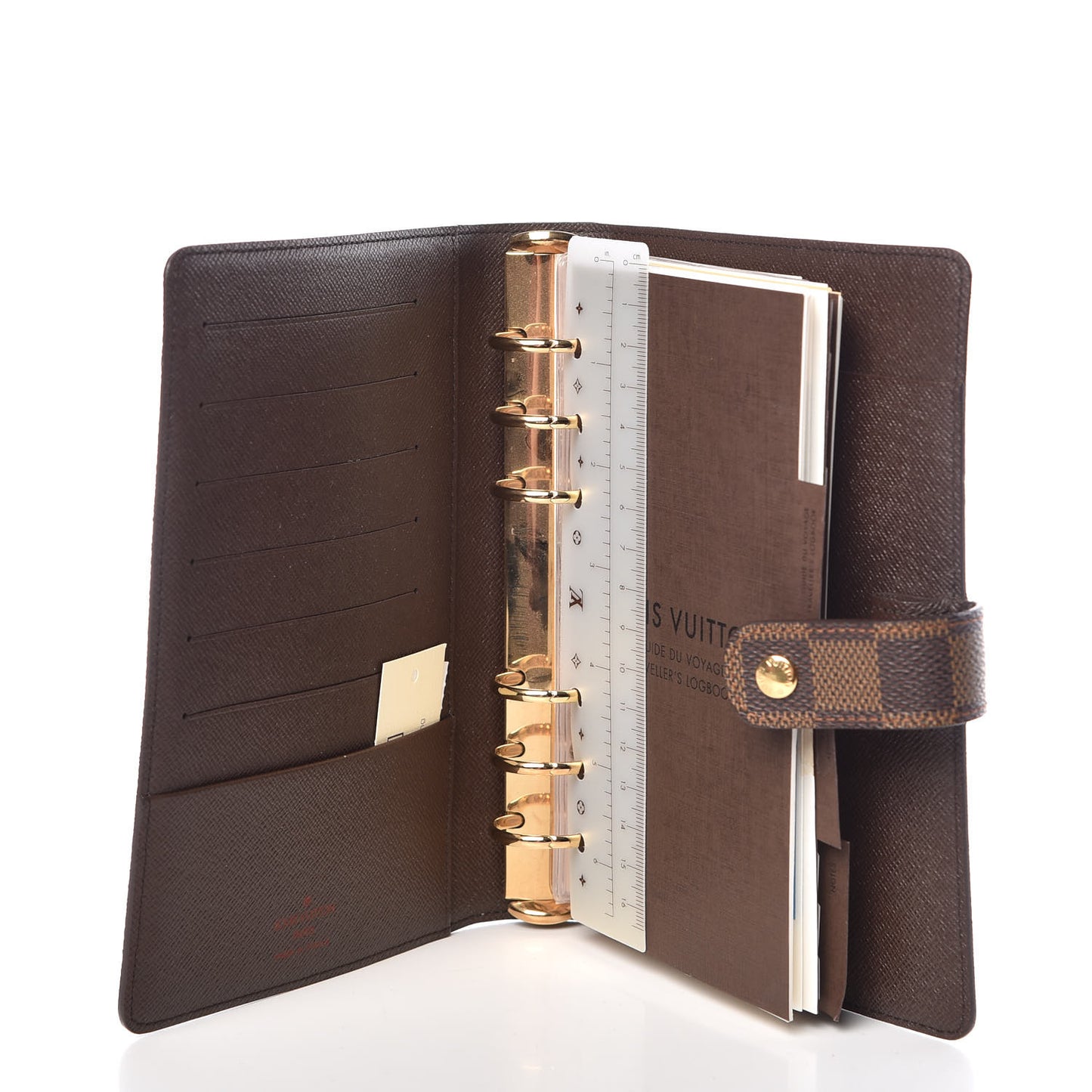 Damier Ebene Medium Ring Agenda Cover