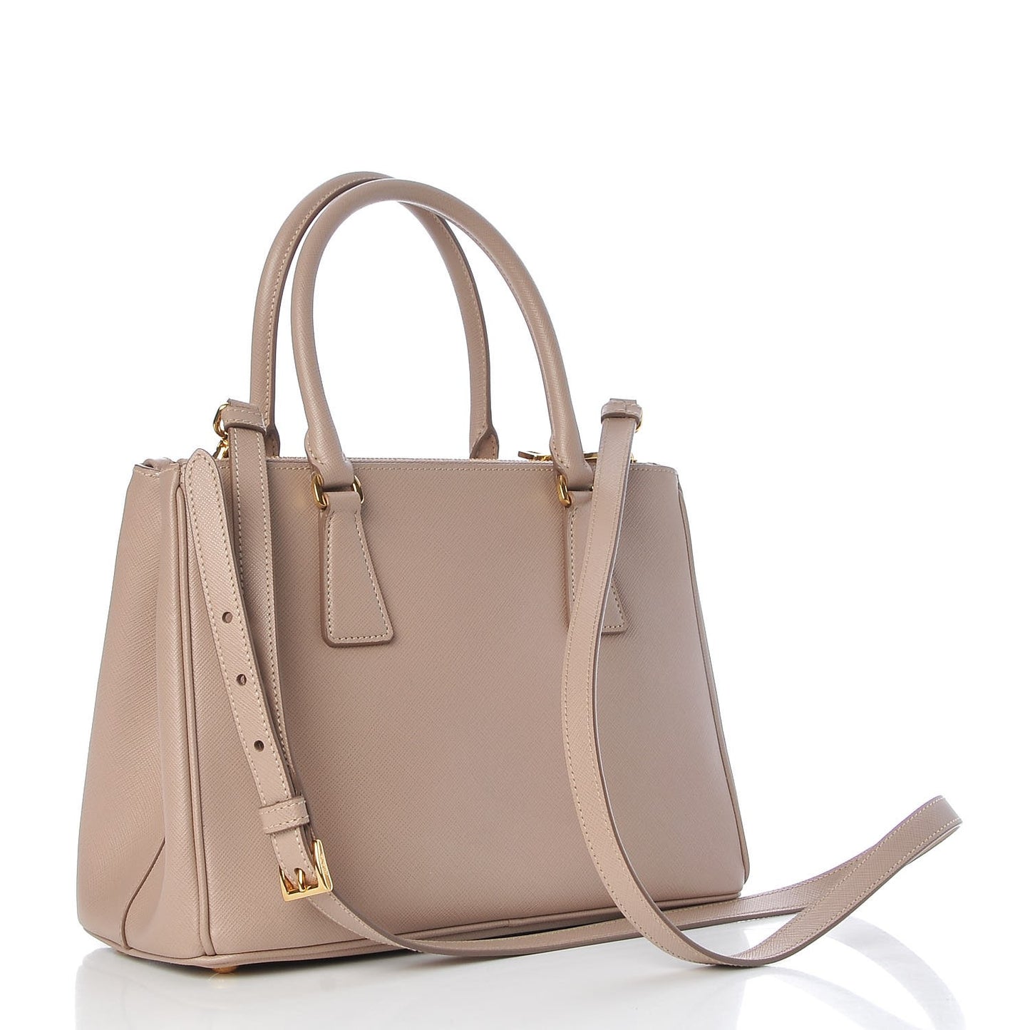 Saffiano Small Galleria Double Zip Tote Cammeo
