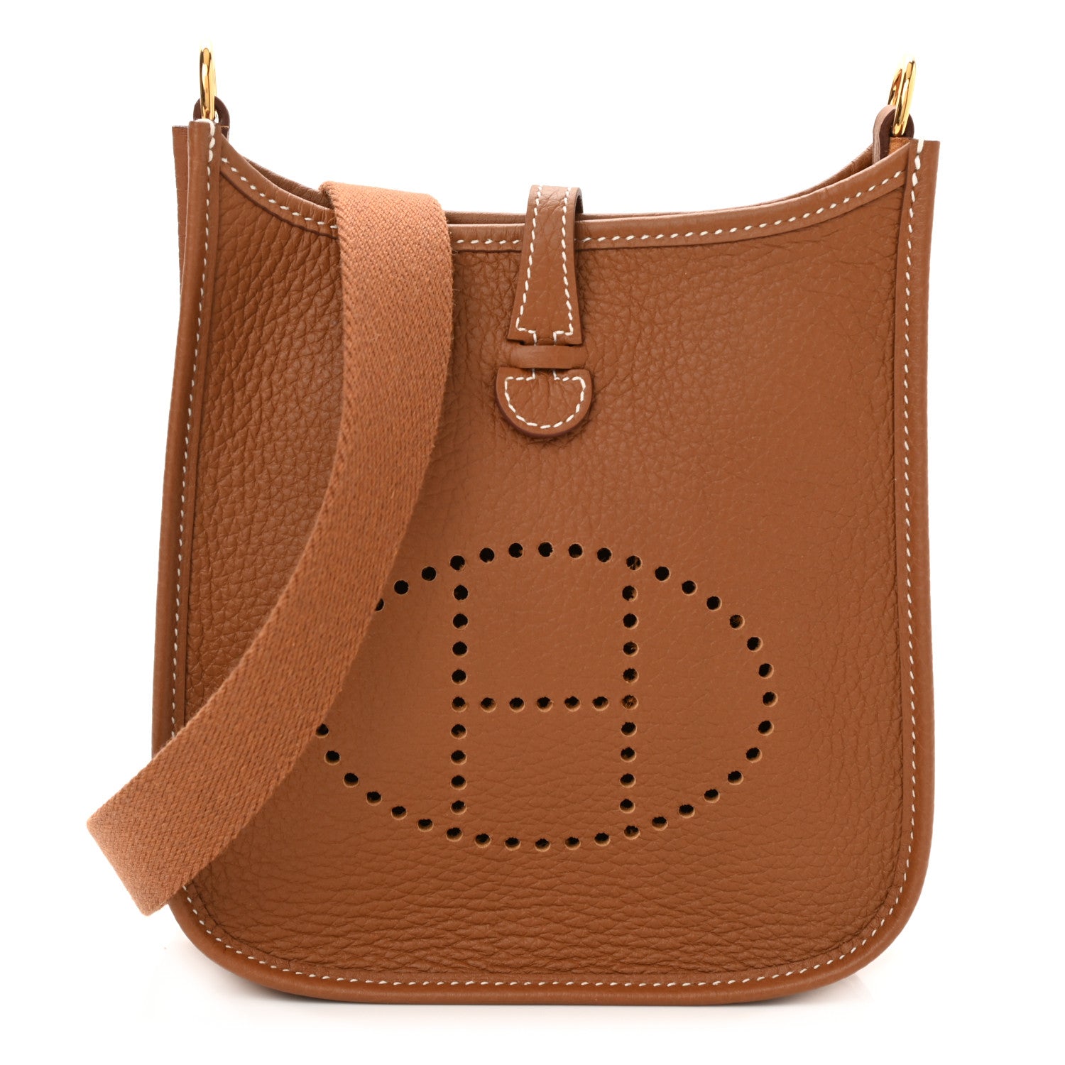Hermes Taurillon Clemence Evelyne TPM Gold 1 of 11