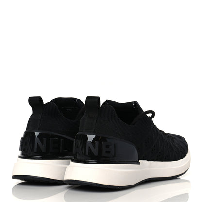 Chanel Fabric Logo Sneakers 38.5 Black 4 of 7
