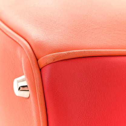 Christian Dior Smooth Calfskin Medium Tri-Color Diorissimo Tote Orange Fuchsia Red 12 of 16