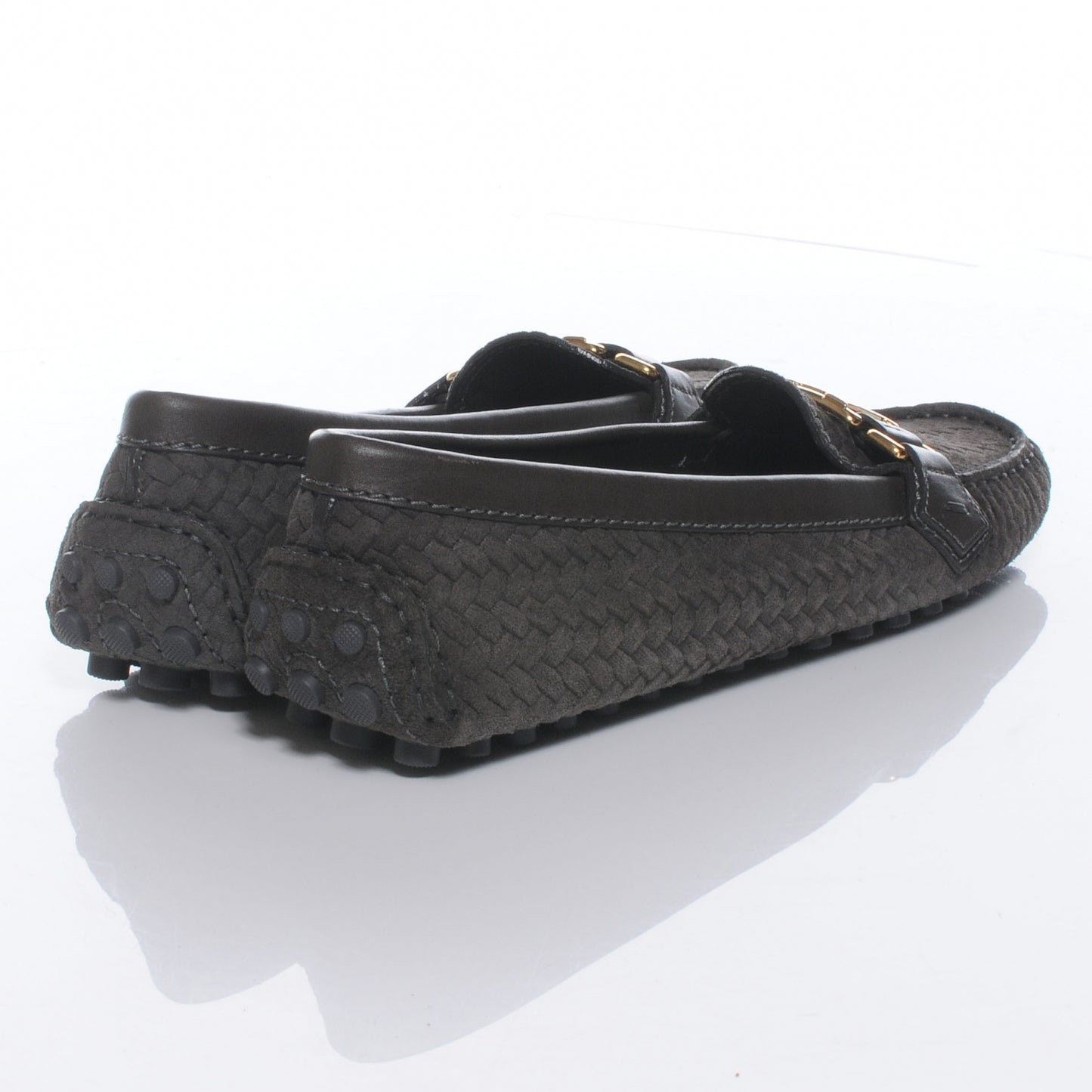 Oxford Loafers Suede Calf 36.5 Grey