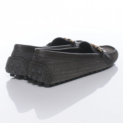 Louis Vuitton Oxford Loafers Suede Calf 36.5 Grey 4 of 7