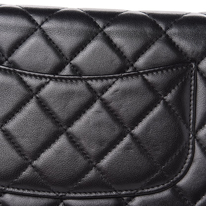 Chanel Lambskin Quilted Wallet On Chain WOC Black 11 of 12