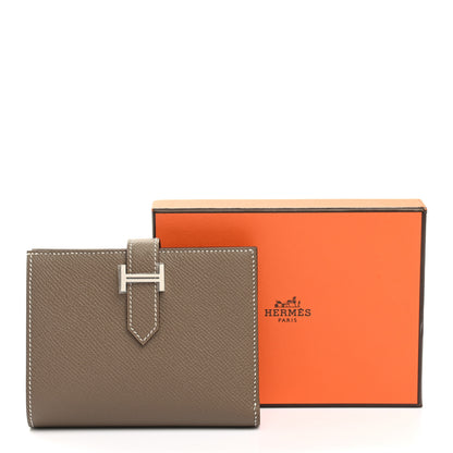 Hermes Epsom Bearn Compact Wallet Etoupe 8 of 8