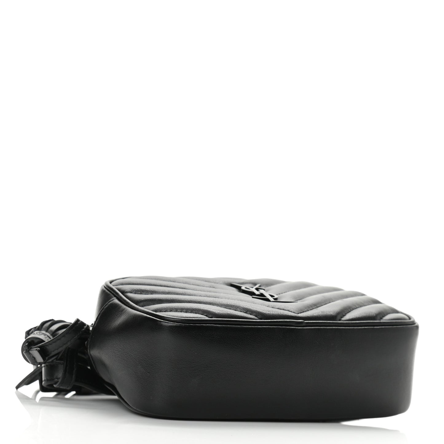 Calfskin Matelasse Monogram Lou Belt Bag Black