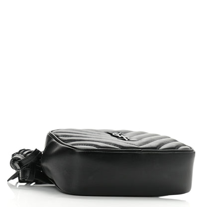 Saint Laurent Calfskin Matelasse Monogram Lou Belt Bag Black 3 of 8