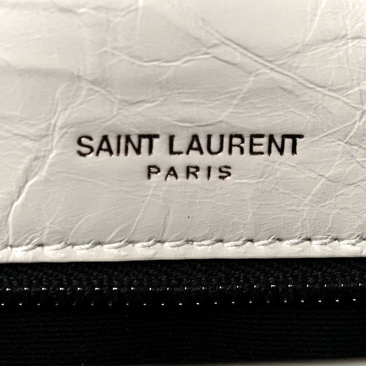 Crinkled Calfskin Matelasse Monogram Medium Niki Chain Satchel Blanc Vintage
