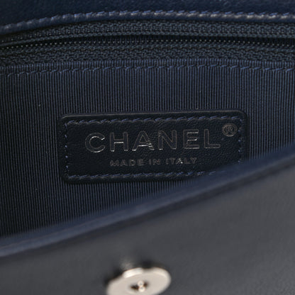 Chanel Sheepskin Quilted Small Vintage Mademoiselle Flap Dark Navy 6 of 11