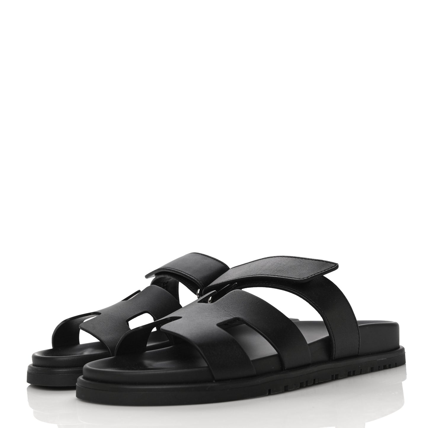 Calfskin Womens Chypre Sandals 37 Black