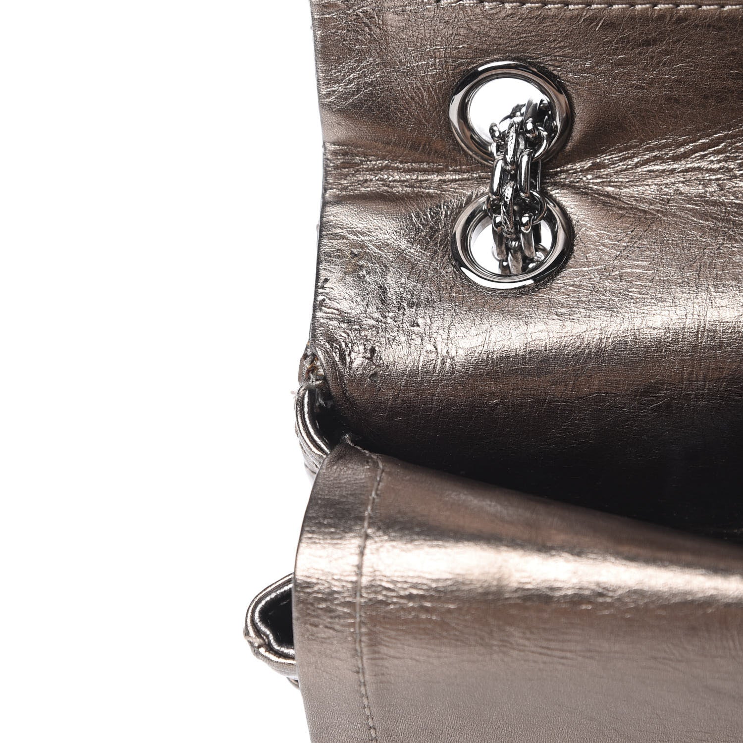 Chanel Metallic Aged Calfskin Quilted 2.55 Reissue 227 Flap Bronze 16 of 17