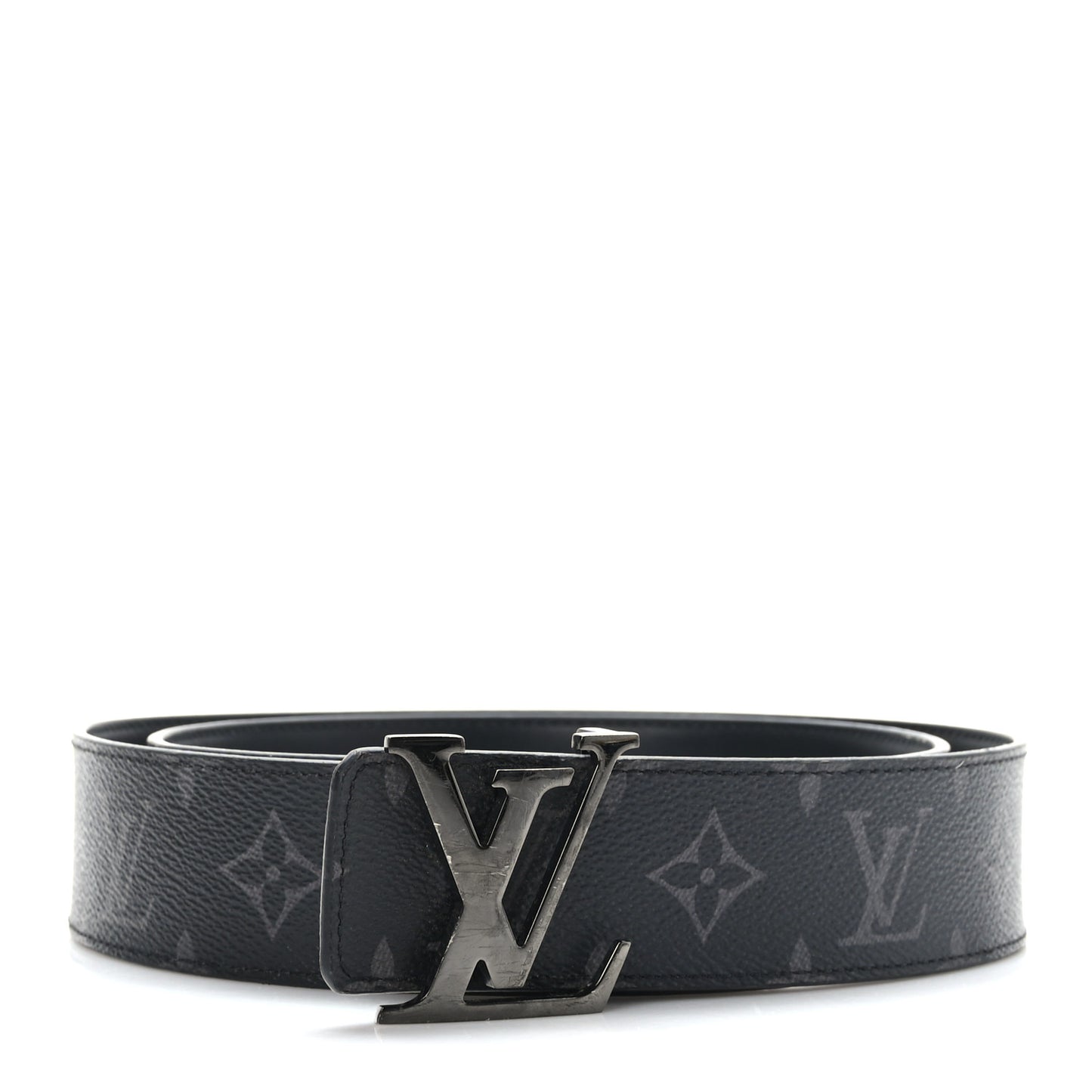 Monogram Eclipse Taigarama 40mm LV Initiales Reversible Belt 95 38 Black