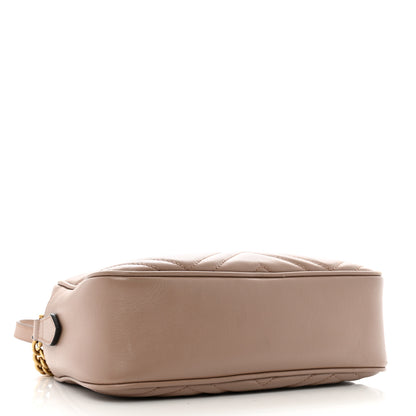 Gucci Calfskin Matelasse Small GG Marmont Chain Shoulder Bag Porcelain Rose 4 of 13