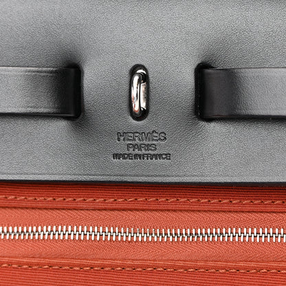 Hermes Vache Hunter Toile Herbag Zip 31 PM Cuivre Black 7 of 15
