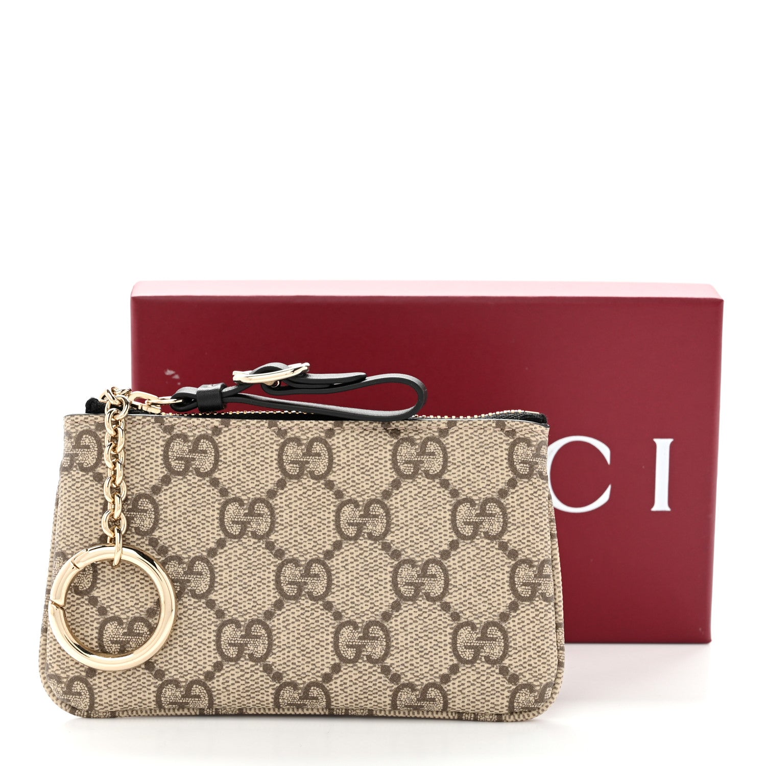 Gucci GG Supreme Monogram Selleria Key Case Brown 8 of 8