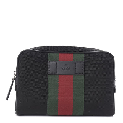 Gucci Canvas Web Slim Belt Bag Black 1 of 10
