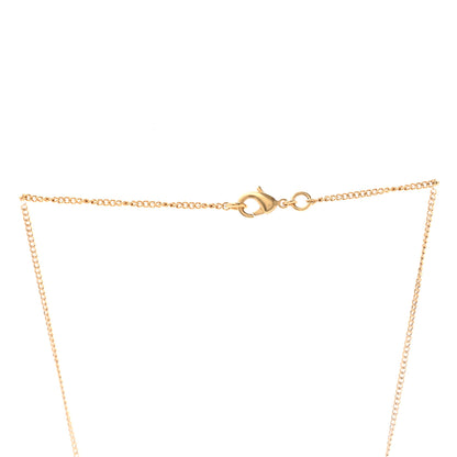 Chanel CC Necklace Matte Gold 4 of 5