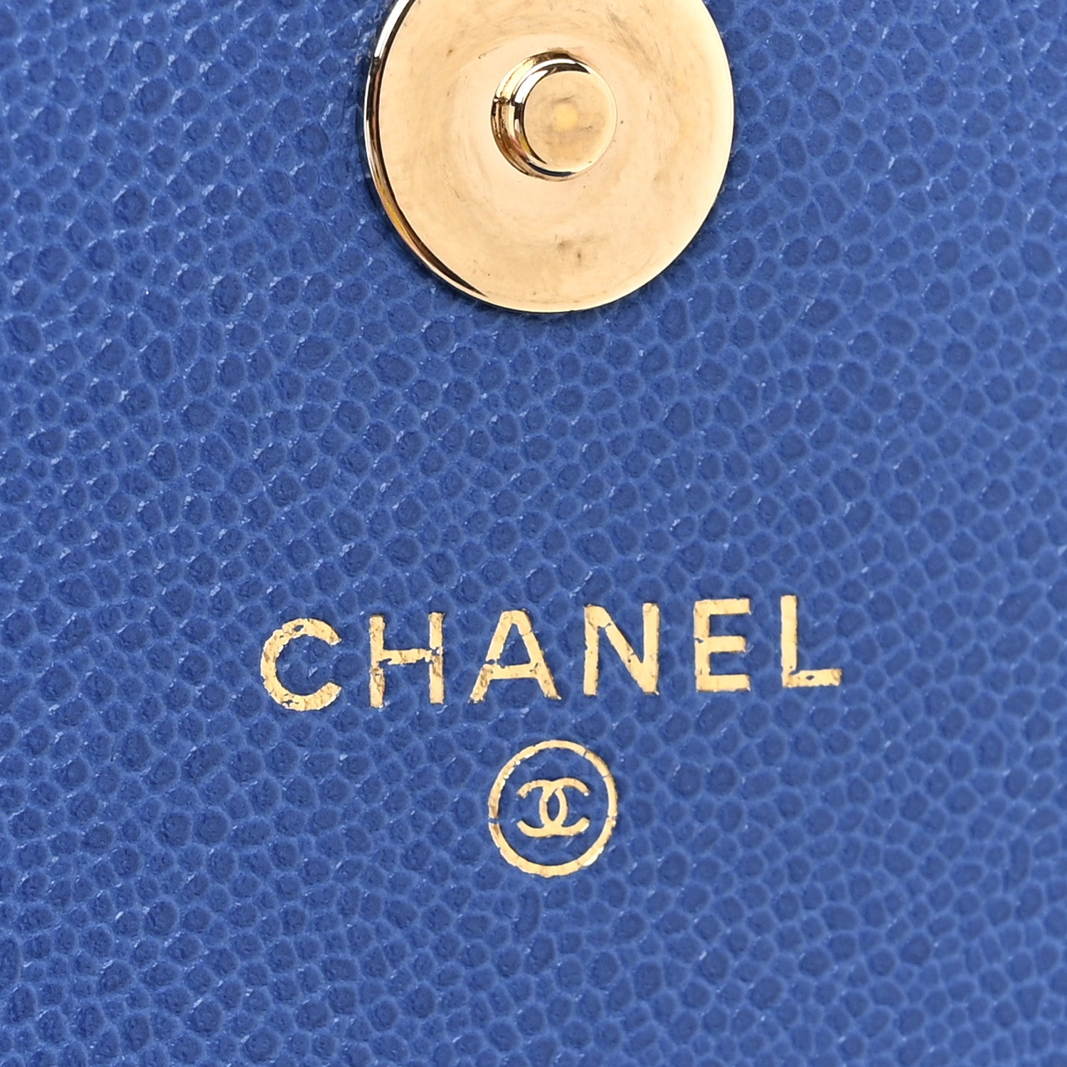 Chanel Caviar Quilted CC Airpods Pro and Phone Case With Chain Blue 9 of 12