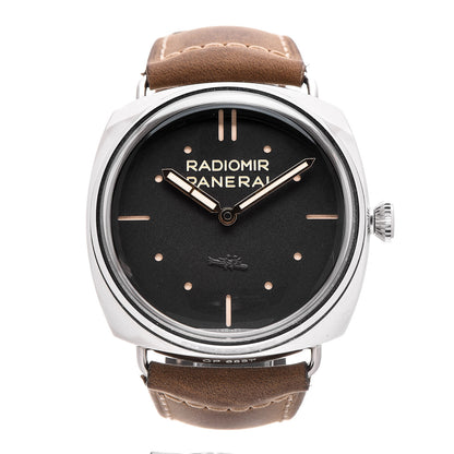 Panerai Stainless Steel Calfskin 47mm Radiomir S.L.C Manual Winding Watch Black PAM00425 1 of 11