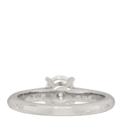 Cartier Platinum Diamond .77ct Solitaire 1895 Engagement Ring 50 5.25 3 of 5