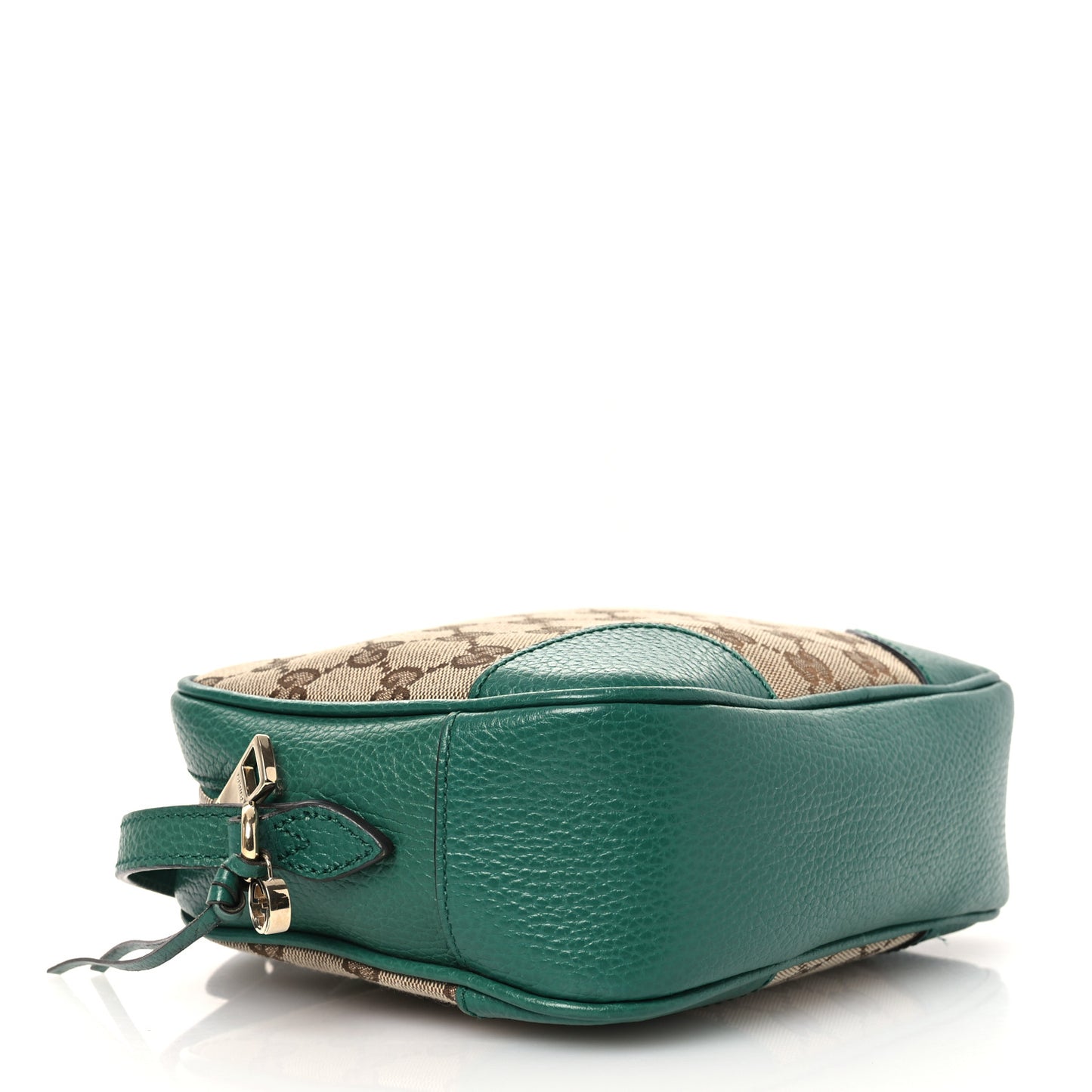 Monogram Dollar Calfskin Mini Bree Messenger Bag Beige Ebony Emerald