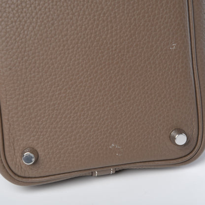 Hermes Taurillon Clemence Picotin Lock 18 PM Etoupe 9 of 9