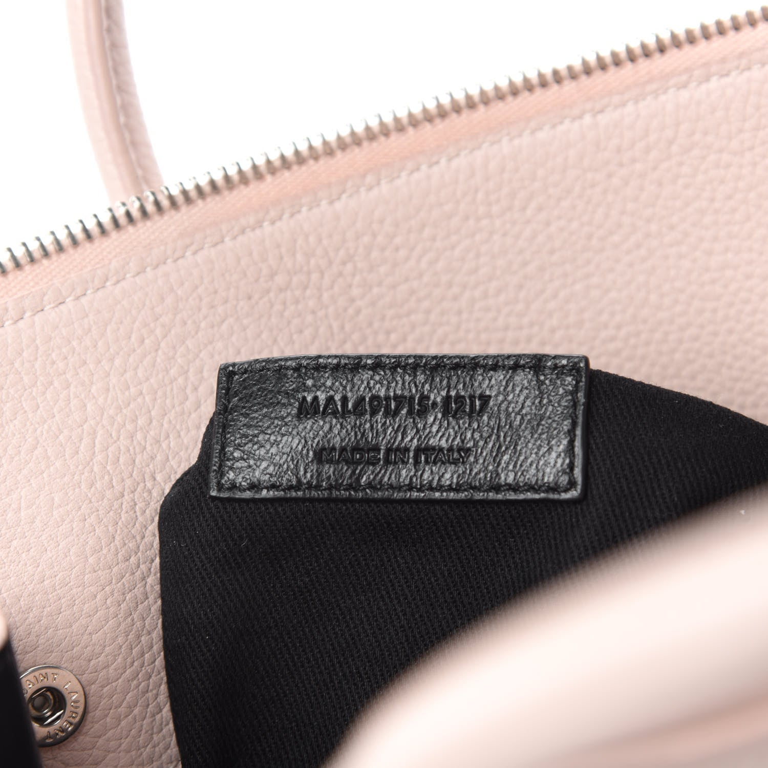 Saint Laurent Grained Calfskin Baby Sac De Jour Souple Marble Pink 11 of 12