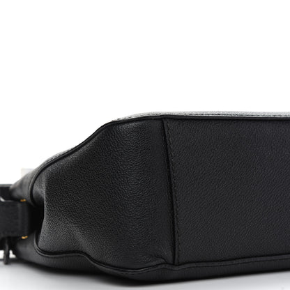 Burberry Soft Grain Calfskin House Check Small Helmsley Crossbody Black 5 of 12