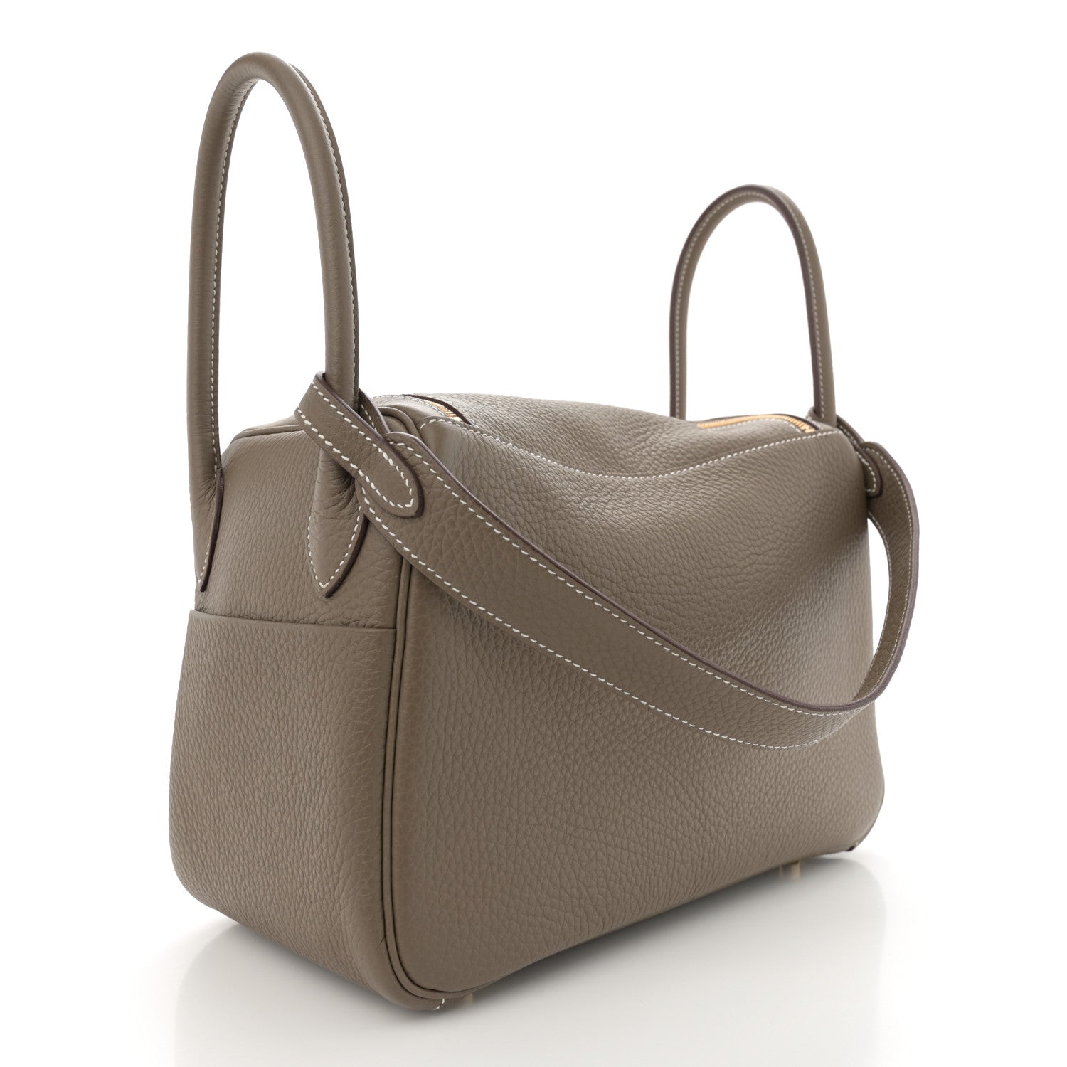 Hermes Taurillon Clemence Lindy 26 Etoupe 3 of 11