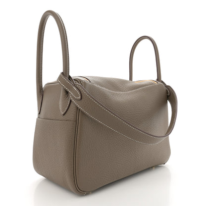 Hermes Taurillon Clemence Lindy 26 Etoupe 3 of 11