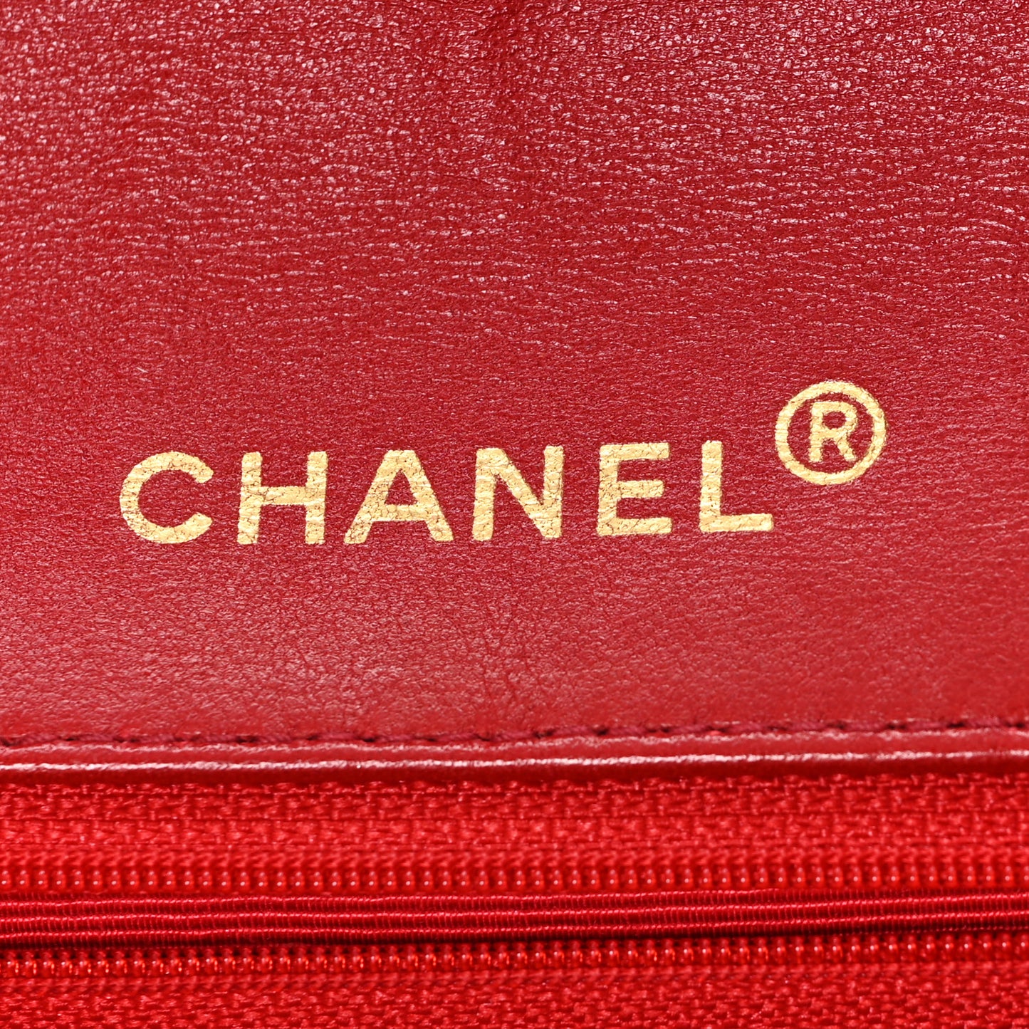Lambskin Quilted Small Single Flap Red