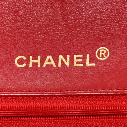 Chanel Lambskin Quilted Small Single Flap Red 6 of 11