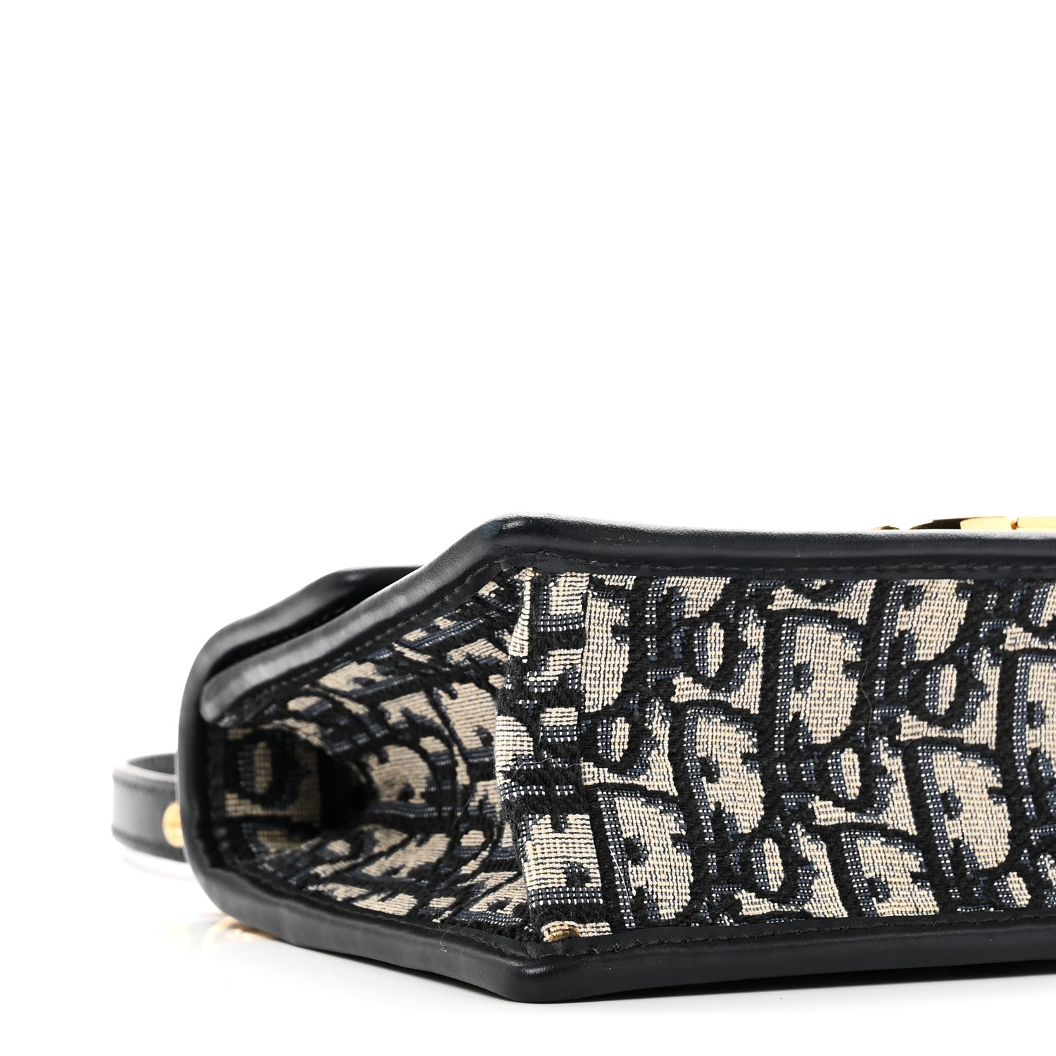 Christian Dior Oblique 30 Montaigne East West Chain Flap Bag Blue 8 of 9