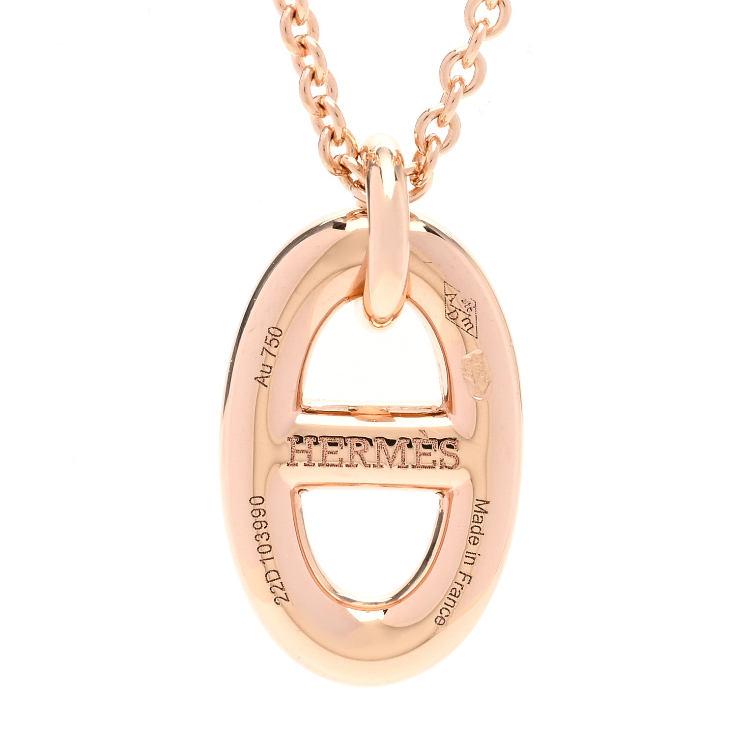 Hermes 18K Rose Gold PM Farandole Pendant Necklace 5 of 6