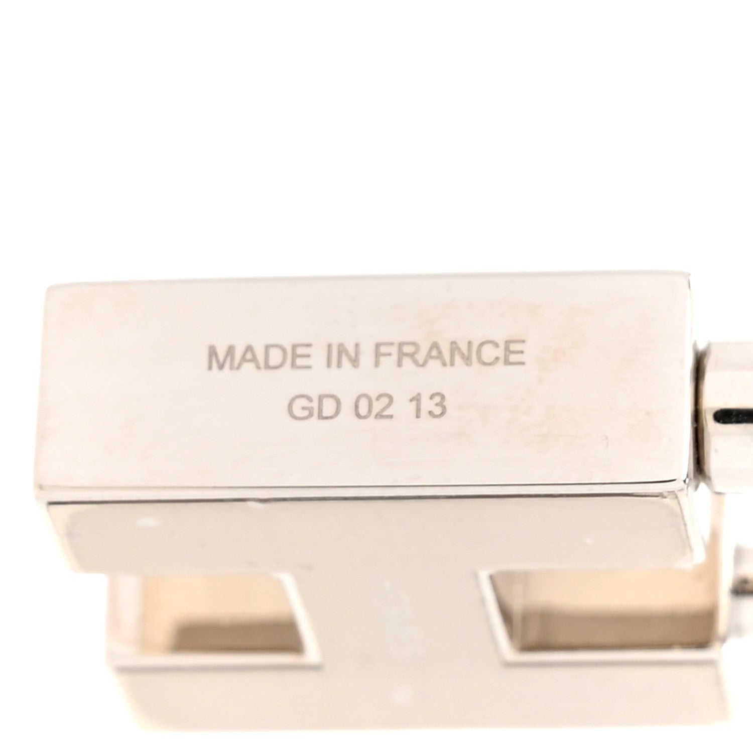 Hermes Lacquered Palladium Cadenas Quizz Rainbow Key Ring 4 of 4