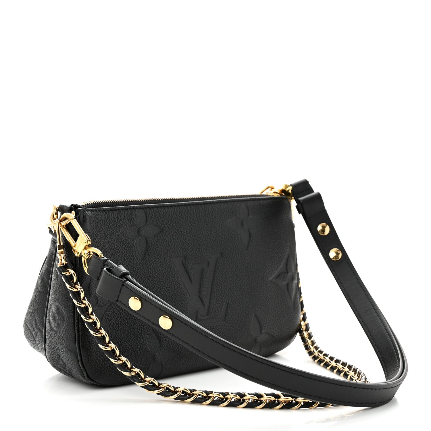 Louis Vuitton Empreinte Monogram Giant Multi Pochette Accessories Black 3 of 11