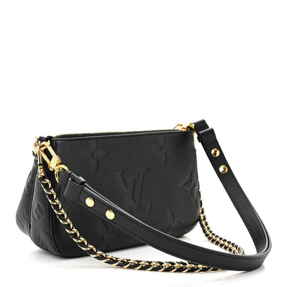 Louis Vuitton Empreinte Monogram Giant Multi Pochette Accessories Black 3 of 11