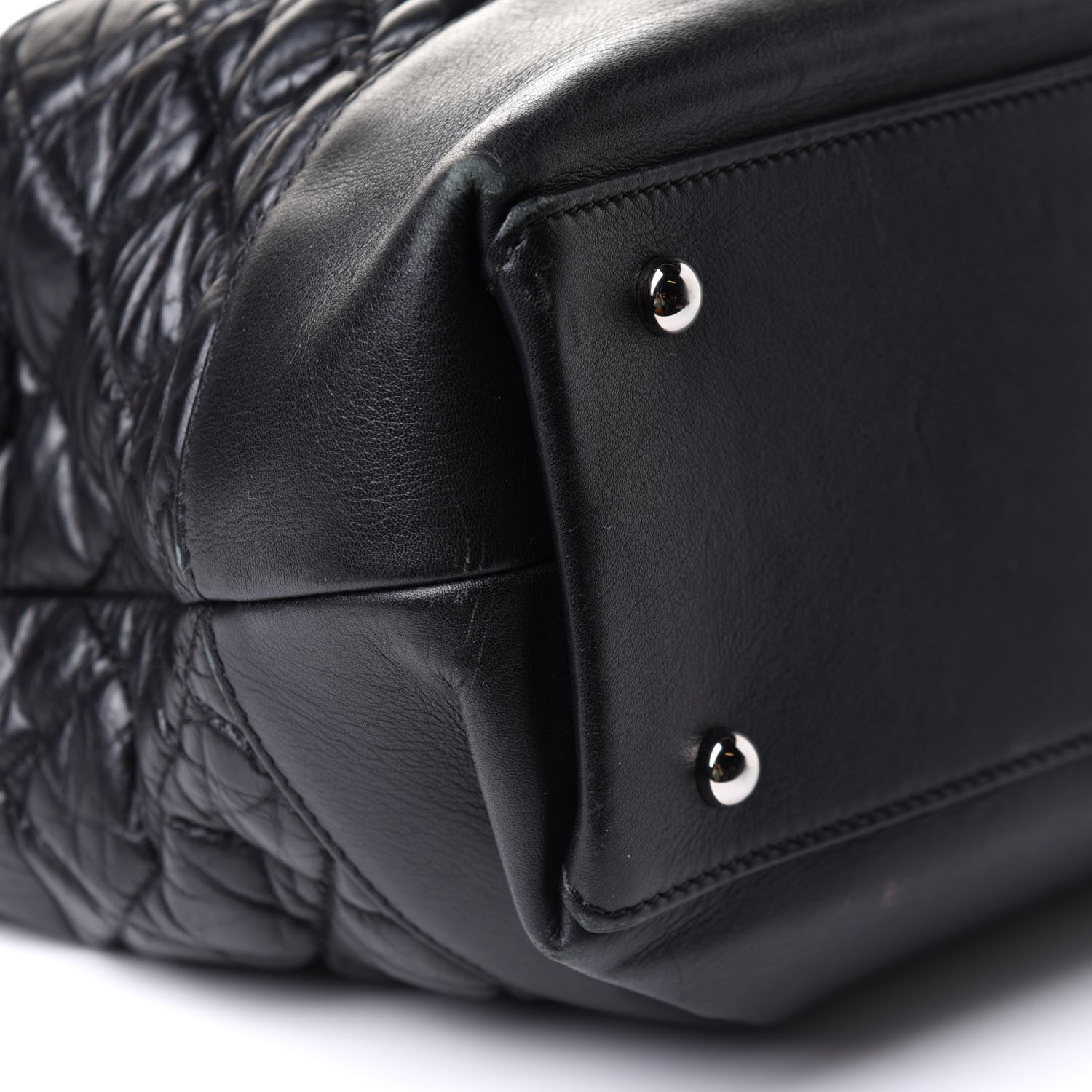 Chanel Aged Calfskin Quilted Be CC Tote Black 9 of 12