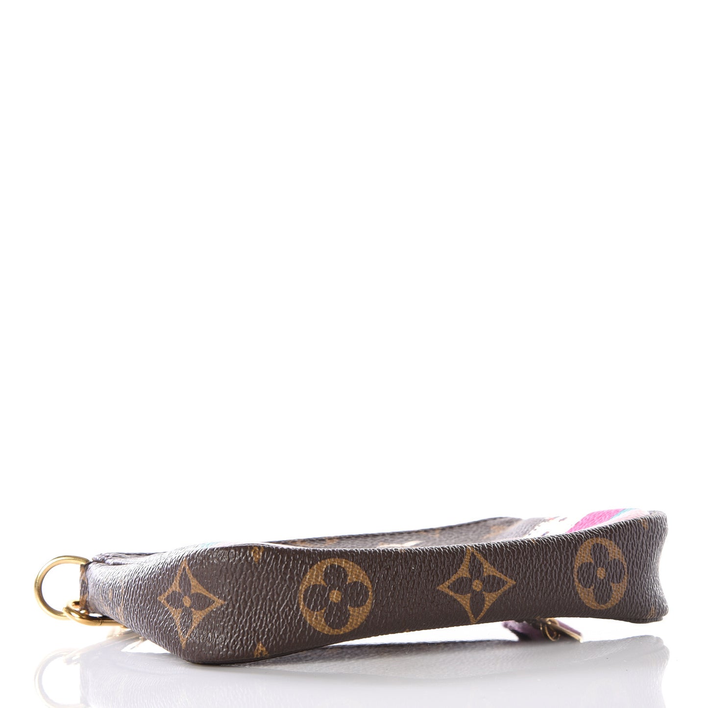 Monogram 2016 Christmas Animation Mini Pochette Accessories Rose Ballerine