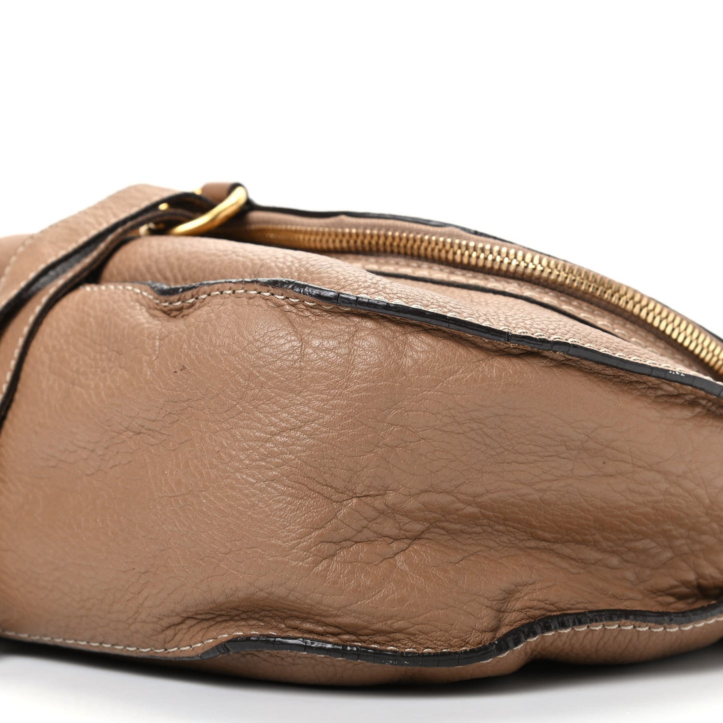 Calfskin Medium Marcie Round Zip Crossbody Nut
