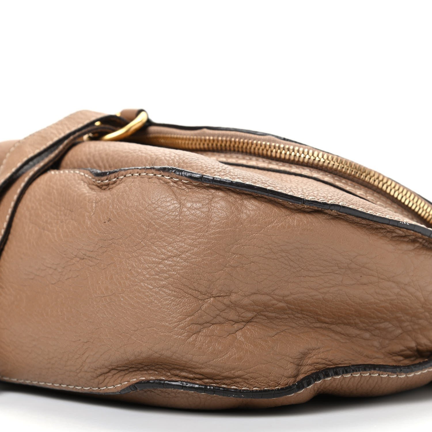 Chloe Calfskin Medium Marcie Round Zip Crossbody Nut 7 of 10