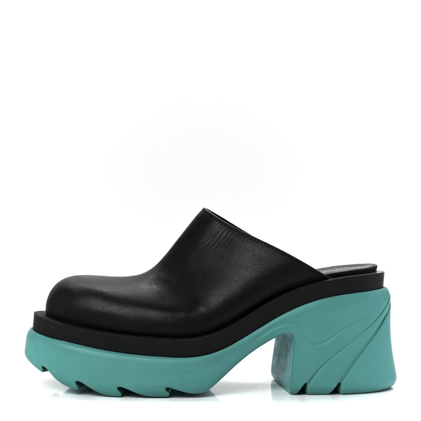 Calfskin Flash Pump Clogs 39.5 Black Neptune