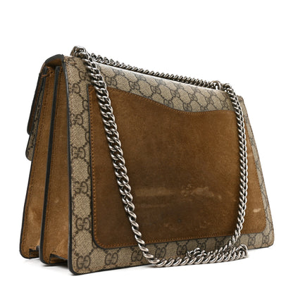 Gucci GG Supreme Monogram Medium Dionysus Shoulder Bag Taupe 3 of 11