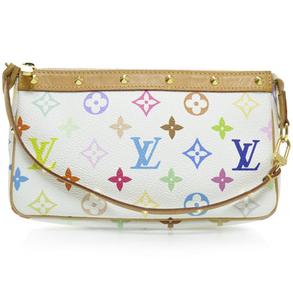 Louis Vuitton Monogram Multicolor Pochette Accessories White 1 of 9