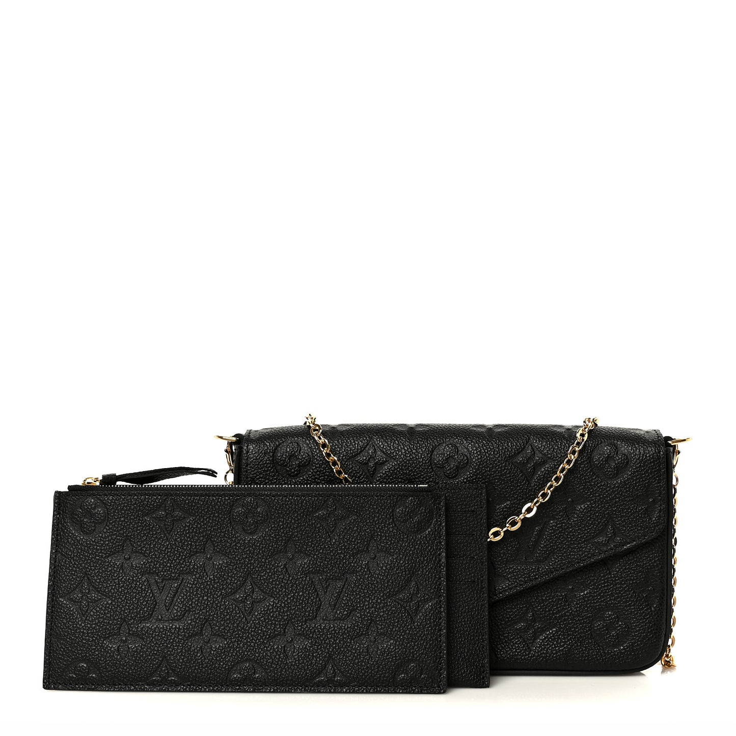 Empreinte Pochette Felicie Chain Wallet Black