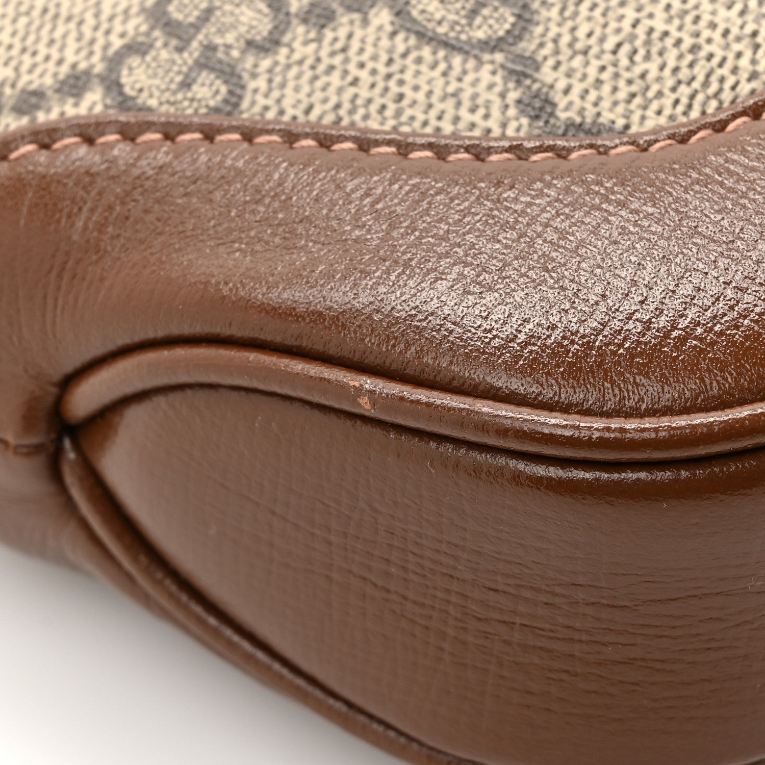 Gucci GG Supreme Monogram Azalea Calfskin Web Mini Jackie 1961 Hobo Beige Ebony Brown Sugar 11 of 11